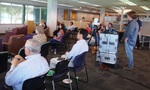 Audience at Faculty Research Lightning Talks, April 23, 2015, K by University of South Florida St. Petersburg. Nelson Poynter Memorial Library