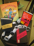 Exhibit Photos, Forbidden Banned Book Week, September 21-27, 2014, H by Camielle Crampsie, Amaura May, and Mariah Ross