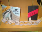 Exhibit Photos, Forbidden Banned Book Week, September 21-27, 2014, J by Camielle Crampsie, Amaura May, and Mariah Ross