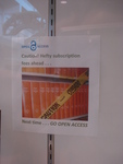 Exhibit Photos, Open Access @ the Poynter Library, October-November 2011, K by James Anthony Schnur and Kelsey Adams