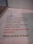 Exhibit Photos, Open Access @ the Poynter Library, October-November 2011, O by James Anthony Schnur and Kelsey Adams