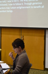 Jennifer Jean Smith at Ethnodrama as Collective Inquiry, Columbus Ohio, October 29, 2014 by Charles Vanover