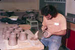Sculptor in workshop