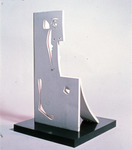 Picasso sculpture mock-up on black base