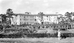 Jungle Country Club Hotel (later Admiral Farragut Academy), foliage, child (probably Betty) by Francis G. Wagner and Nelson Poynter Memorial Library