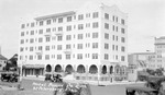 Ponce de Leon Hotel; cars, fish market, Café a la Carte by Francis G. Wagner and Nelson Poynter Memorial Library