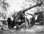 Four men and a cannon