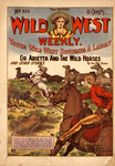 Young Wild West swinging a lariat; or, Arietta and the wild horses
