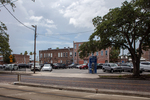 Parking Lot and Historic Brick Buildings, Tampa, Florida