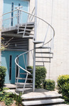 Spiral staircase, Florida Steel Corporation building, Tampa, Fla. by Sape A Zylstra
