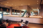 Tampa International Airport, Tampa, Fla., view of ticketing area with escalator to baggage floor by Sape A Zylstra